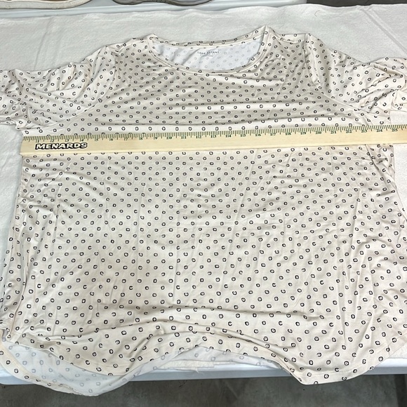 Lane Bryant Womens Short Sleeve Blouse Ivory Size 18/20 - Picture 6 of 7